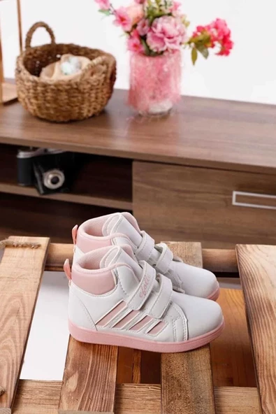 Albishoes Unisex Çocuk Boğazlı Bilekli Uzun Cırt Cırtlı Çocuk Spor Ayakkabı Çocuk Kids Bot&Bootie - 3