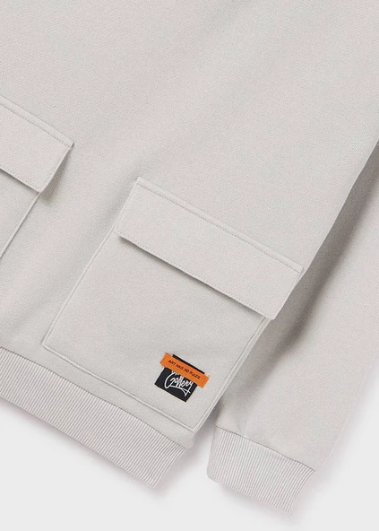 Mayoral Gri Çocuk Kapüşonlu Kazak - 5