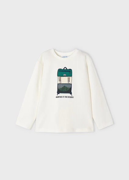 Mayoral Krem Çocuk Tshirt - Resim 4