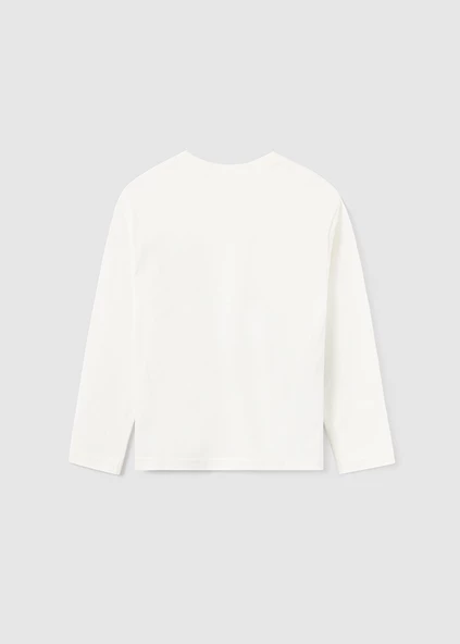 Mayoral Beyaz Çocuk Tshirt - Resim 3