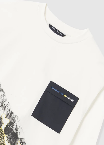 Mayoral Beyaz Çocuk Tshirt - Resim 4