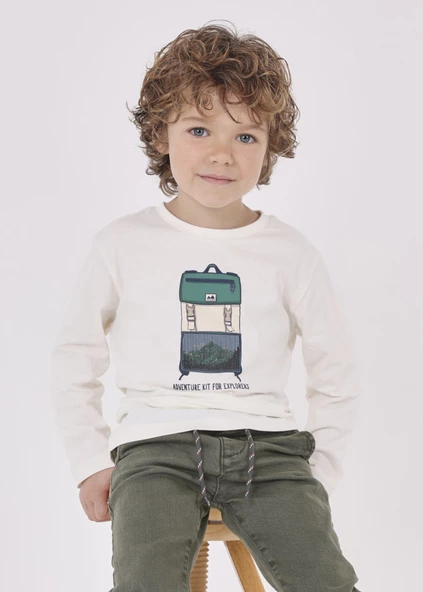 Mayoral Krem Çocuk Tshirt