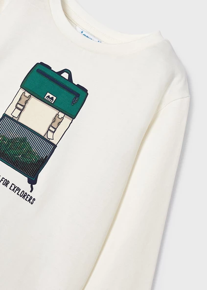 Mayoral Krem Çocuk Tshirt - Resim 6