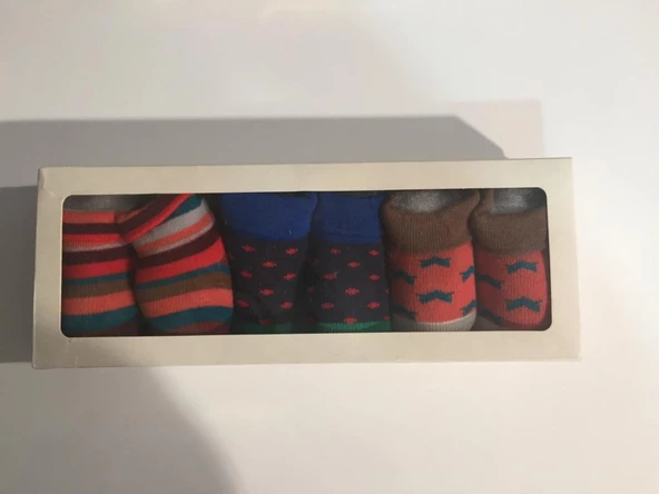 URAS 3LÜ ERKEK BABY PATİK