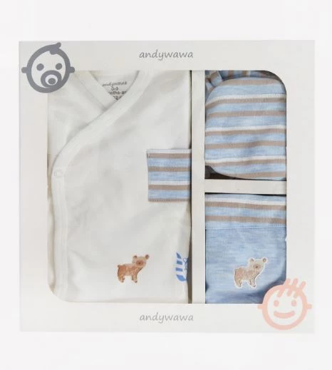 Andywawa Mavi Erkek Bebek 5 Li Hastane Çıkışı - 3