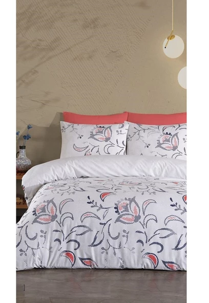 Jolly Home 4 Mevsim Çift Kişilik Kapitoneli Nevresim Takımı-Manolya Mavi
