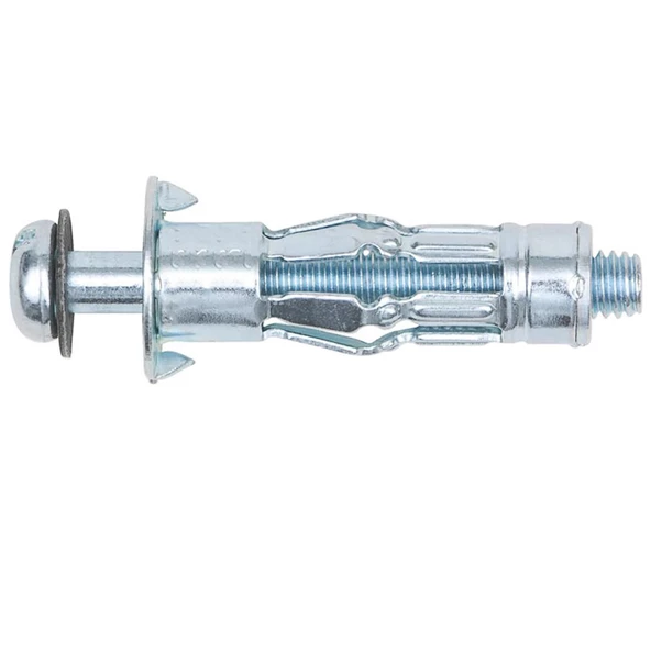 Çelik Alçıpan Boşluk Dübel FRT Tuğla Duvar Bims Paraşüt Dübeli 6x52 Metal 5 Adet - 6