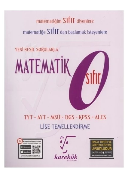 Karekök Yayınları Matematik Sıfır