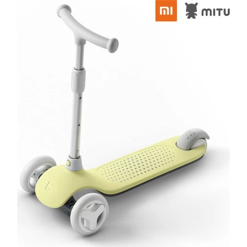 Xiaomi Mitu Işıklı Ayarlanabilir 3 Tekerlekli Scooter Sarı - 2