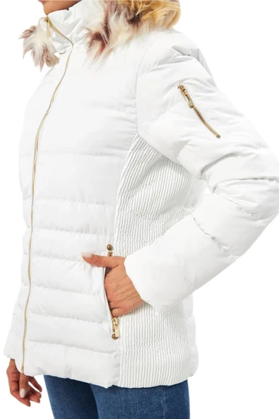 Kadın Spor Kapüşonlu Mont  M5301 BGL-ST03225 - Resim 10