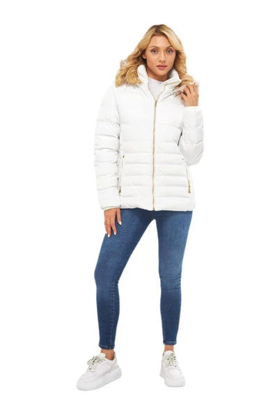 Kadın Spor Kapüşonlu Mont  M5301 BGL-ST03225 - Resim 3