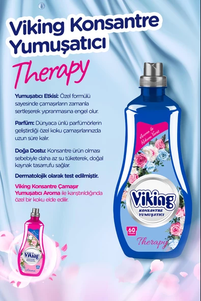 Konsantre Çamaşır Yumuşatıcısı Therapy 1440ml 2 Adet - 2