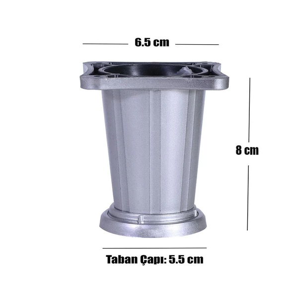 Mobilya Masa Puf Sehpa TV Ünitesi Ayağı Baza Ayak 8 cm - 3