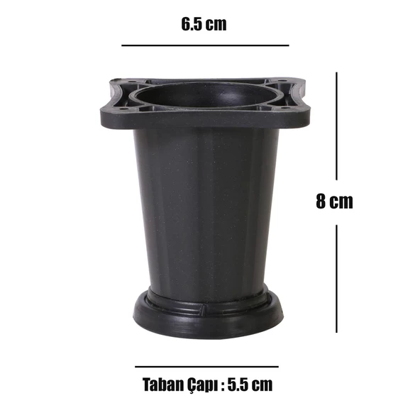 Mobilya Masa Puf Sehpa TV Ünitesi Ayağı Baza Ayak 8 cm - 7