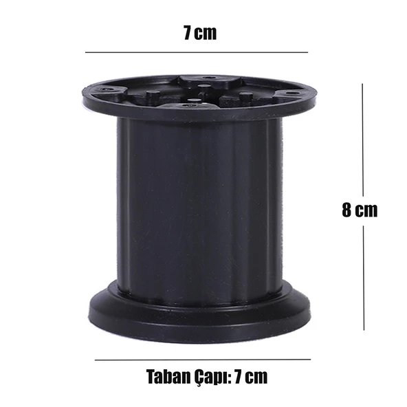 Mobilya Masa Puf Sehpa TV Ünitesi Ayağı Baza Ayak 8 cm - Resim 9