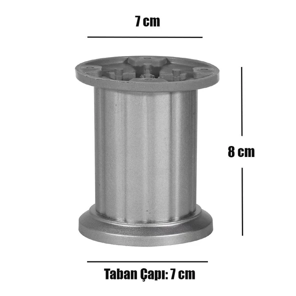 Mobilya Masa Puf Sehpa TV Ünitesi Ayağı Baza Ayak 8 cm - Resim 12