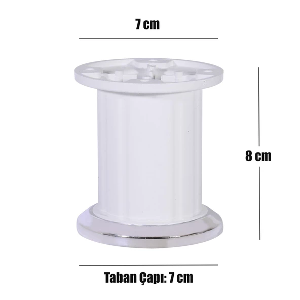 Mobilya Masa Puf Sehpa TV Ünitesi Ayağı Baza Ayak 8 cm - Resim 6