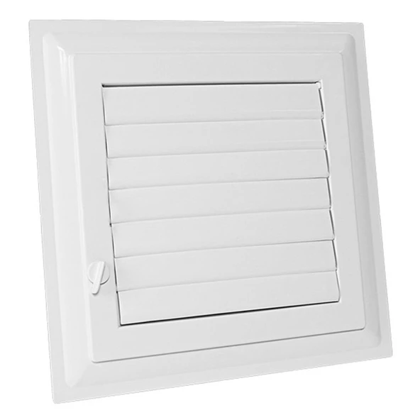 Menfez Banyo Wc Tuvalet Havalandırma Plastik Panjur Beyaz 65x65 CM - 8