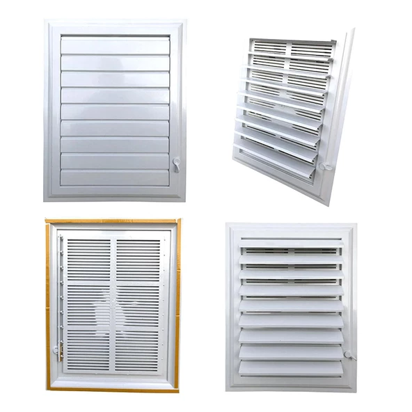 Menfez Banyo Wc Tuvalet Havalandırma Plastik Panjur Beyaz 65x65 CM - 7