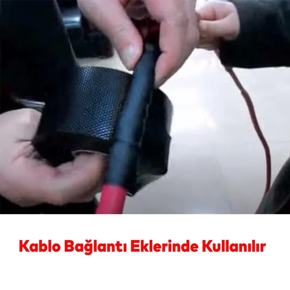 Eriyen Bant Su Altı Kablo Elektrik Elektrikçi Su Yalıtım Sızdırmaz Bandı 19 x 0.8 (5 METRE) - 5