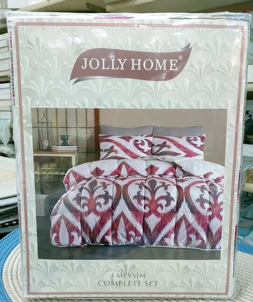 Jolly Home 4 Mevsim Tek Kişilik Kapitoneli Nevresim Takımı-Arya Fuşya - 3