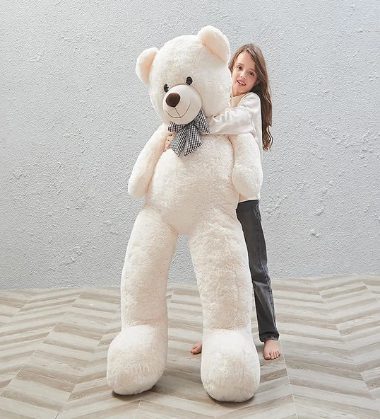 SOLE 175 cm Papyonlu DEV Boy Peluş Ayı - % 100 YERLİ - 9
