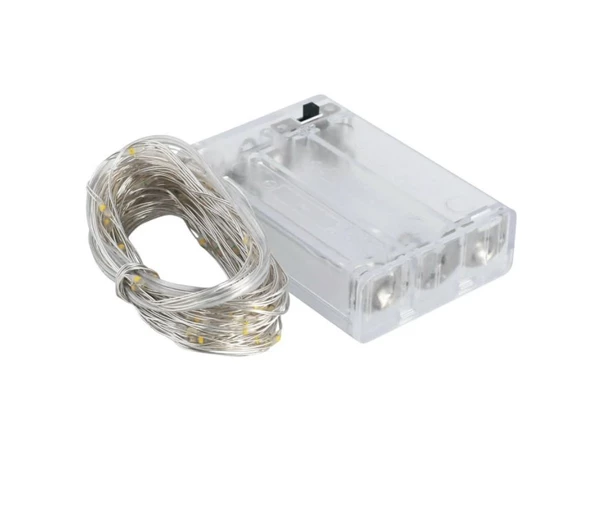 Peri Led 7 metre Beyaz Dekoratif Aydınlatma Pilli ALTC-5 - 2