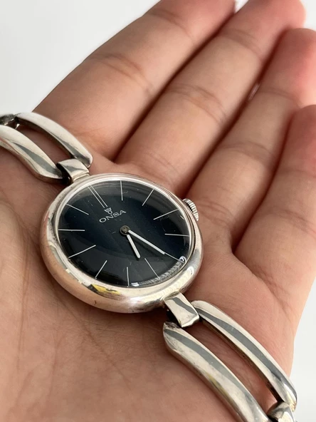 Onsa 28mm Çelik Kordon Vintage Kadın Kol Saati 040 (Kutusuz) - 2