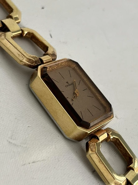 Onsa Çelik Kordon Vintage Kadın Kol Saati 044 (Kutusuz) - Resim 5