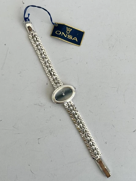 Onsa 27mm Çelik Kordon Vintage Kadın Kol Saati 049 (Kutusuz) - 4
