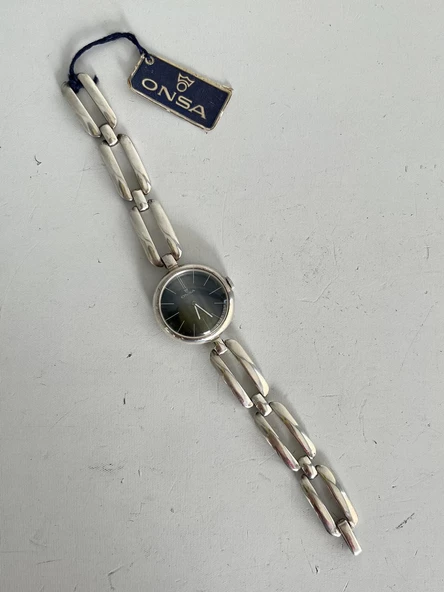 Onsa 28mm Çelik Kordon Vintage Kadın Kol Saati 040 (Kutusuz) - 4