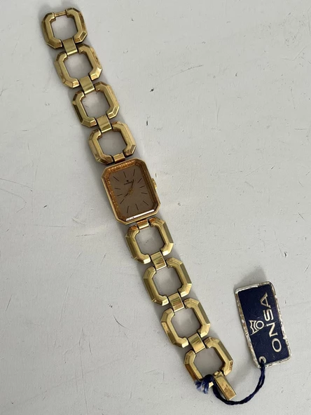 Onsa Çelik Kordon Vintage Kadın Kol Saati 044 (Kutusuz) - Resim 4