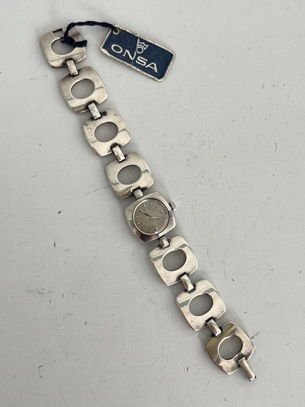 Onsa Çelik Kordon Vintage Kadın Kol Saati 029 (Kutusuz) - 4