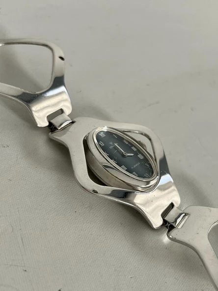 Onsa 23mm Çelik Kordon Vintage Kadın Kol Saati 046 (Kutusuz) - 5