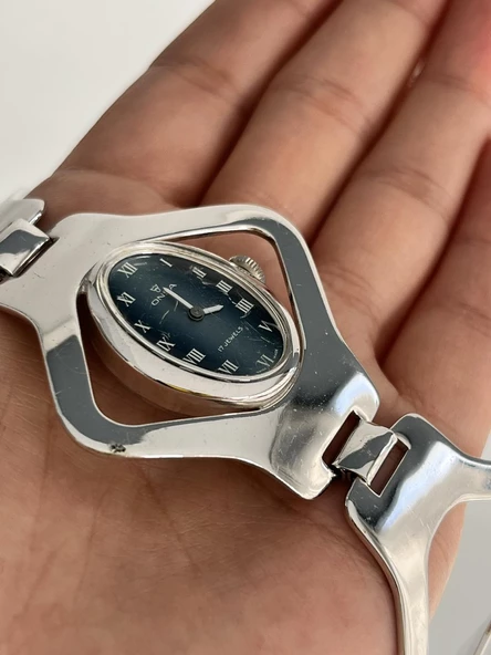 Onsa 23mm Çelik Kordon Vintage Kadın Kol Saati 046 (Kutusuz) - 2
