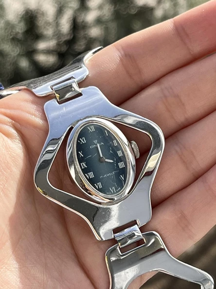 Onsa 23mm Çelik Kordon Vintage Kadın Kol Saati 046 (Kutusuz) - 8