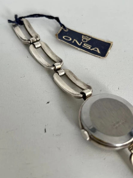 Onsa 28mm Çelik Kordon Vintage Kadın Kol Saati 040 (Kutusuz) - 8