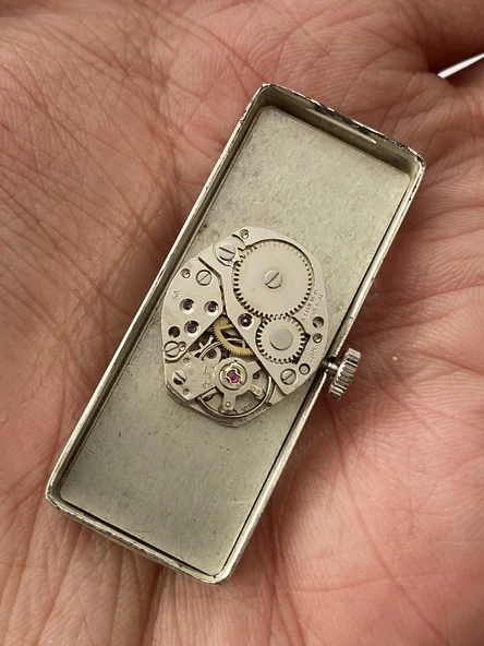 Onsa Gümüş Kasa Vintage Kol Saati 026 (Kordonsuz) - Resim 3