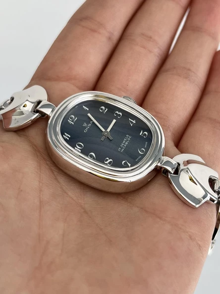 Onsa Çelik Kordon Vintage Kadın Kol Saati D-058 (Kutusuz) - Resim 4