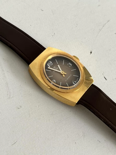 Onsa Deri Kordon Vintage Kadın Kol Saati D-066 (Kutusuz) - Resim 5