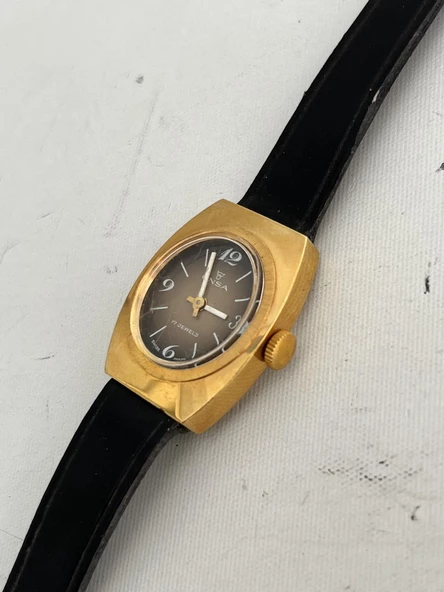 Onsa Deri Kordon Vintage Kadın Kol Saati D-065 (Kutusuz) - 6