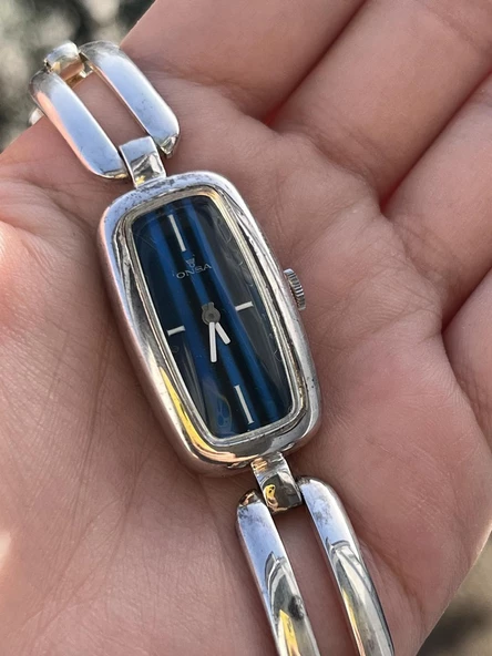 Onsa Çelik Kordon Vintage Kadın Kol Saati D-069 (Kutusuz) - Resim 8