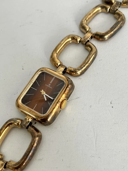 Onsa Çelik Kordon Vintage Kadın Kol Saati 064 (Kutusuz) - Resim 6