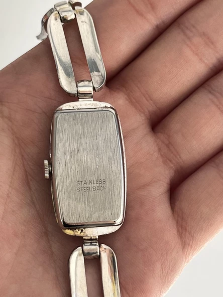 Onsa Çelik Kordon Vintage Kadın Kol Saati D-069 (Kutusuz) - Resim 3