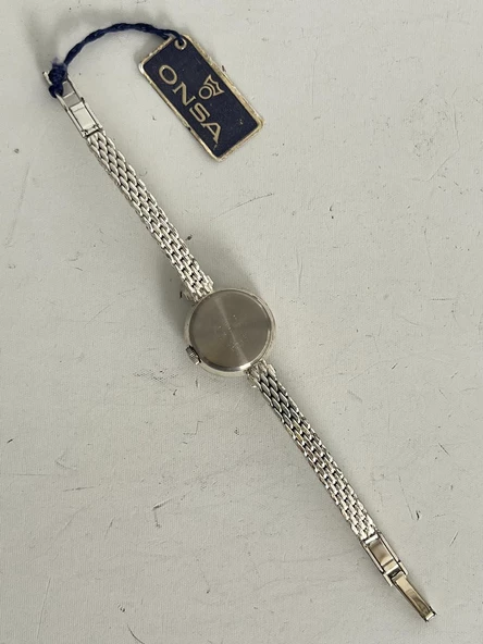 Onsa 25mm Çelik Kordon Vintage Kadın Kol Saati D-067 (Kutusuz) - Resim 7