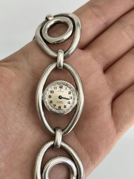 Onsa Çelik Kordon Vintage Kadın Kol Saati D-060 (Kutusuz) ürün görseli