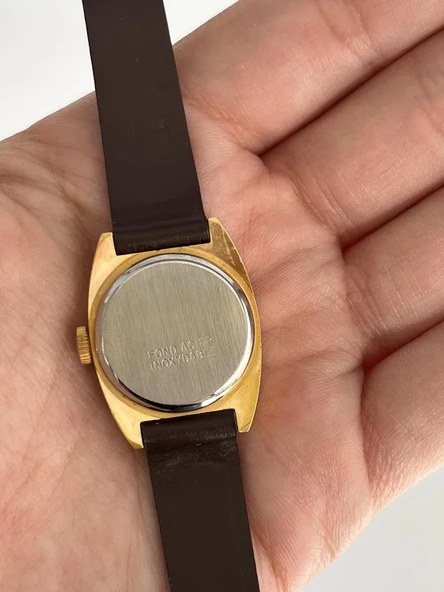 Onsa Deri Kordon Vintage Kadın Kol Saati D-066 (Kutusuz) - Resim 3