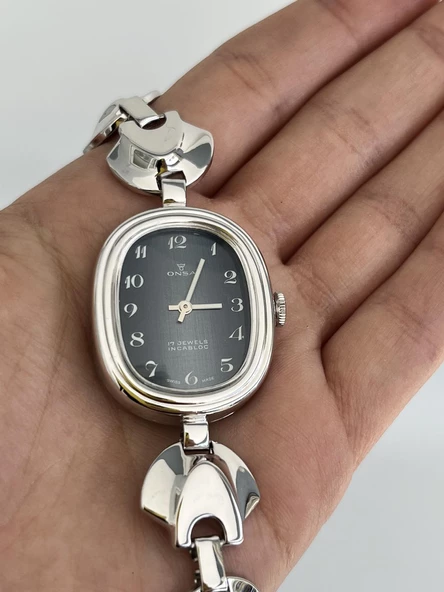 Onsa Çelik Kordon Vintage Kadın Kol Saati D-058 (Kutusuz) ürün görseli