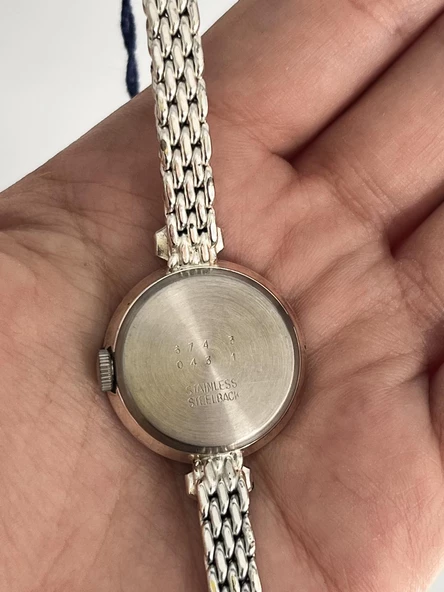 Onsa 25mm Çelik Kordon Vintage Kadın Kol Saati D-067 (Kutusuz) - Resim 3