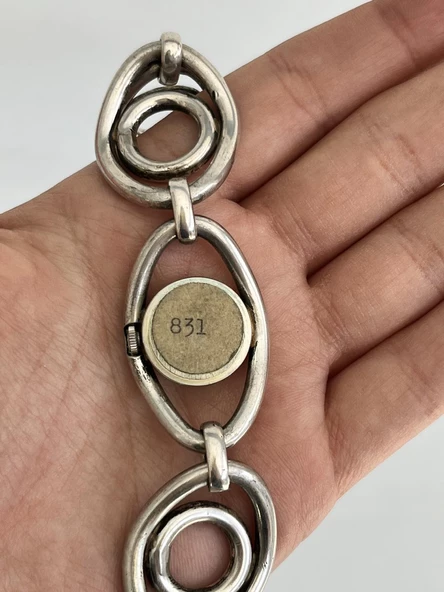 Onsa Çelik Kordon Vintage Kadın Kol Saati D-060 (Kutusuz) - Resim 3